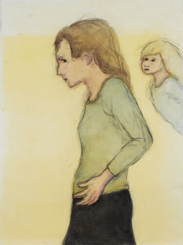 Pintura intitulada "Daughter" por Rick Shorten, Obras de arte originais, Óleo Montado em Outro painel rígido