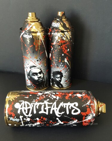 Painting titled "Artifacts" by Ricky 400ml, Original Artwork, Acrylic
