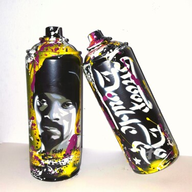 Schilderij getiteld "Snoop dogg" door Ricky 400ml, Origineel Kunstwerk, Acryl