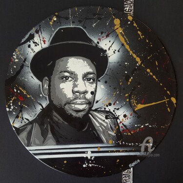 Peinture intitulée "Jam Master Jay" par Ricky 400ml, Œuvre d'art originale, Acrylique