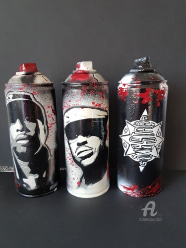 Painting titled "Gangstarr" by Ricky 400ml, Original Artwork, Acrylic