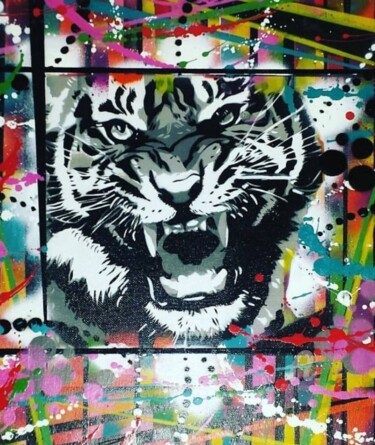 "Tigerstyle2" başlıklı Tablo Ricky 400ml tarafından, Orijinal sanat, Akrilik