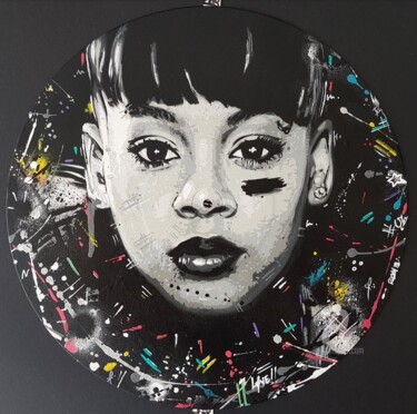 Painting titled "Lisa "left eye" Lop…" by Ricky 400ml, Original Artwork, Acrylic