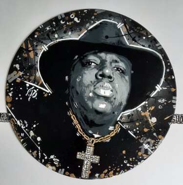 Malerei mit dem Titel "Notorious B.I.G" von Ricky 400ml, Original-Kunstwerk, Acryl