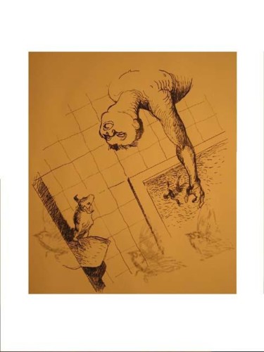 Peinture intitulée "Icare plumé" par Jean Laurent Rieth, Œuvre d'art originale