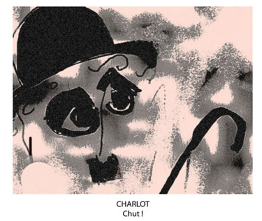Drawing titled "Charlot" by Guy Rieutort, Original Artwork