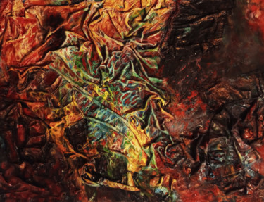 Pittura intitolato "Entropic Field 3" da Rifas, Opera d'arte originale, Acrilico Montato su Telaio per barella in legno
