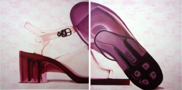 Painting titled "jelly shoes" by Rigel Herrera, Original Artwork