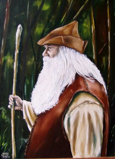 Painting titled "The Highwayman (ori…" by Steven Riggs, Original Artwork