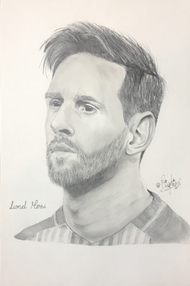 Drawing titled "LIONEL MESSI Fc Bar…" by Righi-Draw, Original Artwork, Pencil