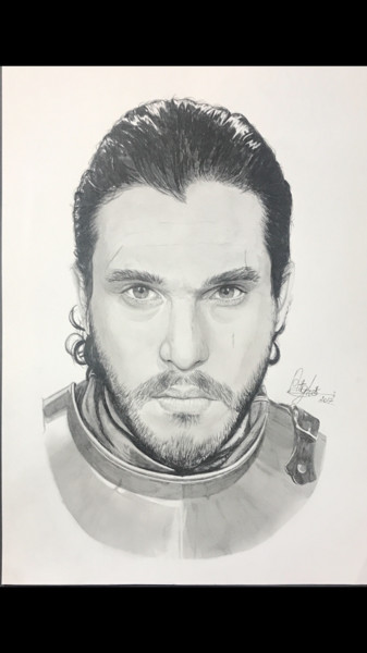 Drawing titled "JON SNOW Game Of Th…" by Righi-Draw, Original Artwork