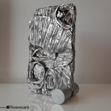 Sculpture titled "ÉKINOX" by Rikenrob'S, Original Artwork, Stainless Steel