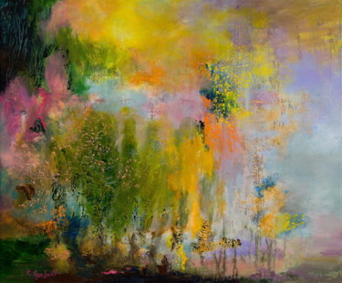Painting titled "Landscape (For Sale)" by Rikka Ayasaki, Original Artwork, Acrylic