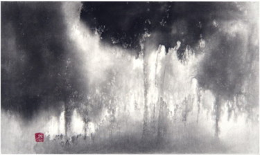 Peinture intitulée "Monologue 762" par Rikka Ayasaki, Œuvre d'art originale, Encre