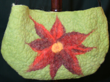 Textile Art με τίτλο "Tasche #6" από Rikky, Αυθεντικά έργα τέχνης, Υφαντικές ίνες