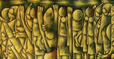 Pintura intitulada "la speranza" por Malè, Obras de arte originais, Óleo