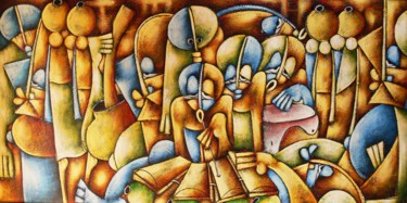 Pittura intitolato "elevazione spiritua…" da Malè, Opera d'arte originale, Olio