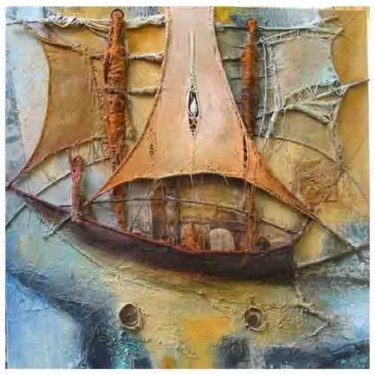 Peinture intitulée "navigation" par Philippe Rillon, Œuvre d'art originale, Huile