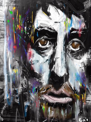 Digital Arts titled "Pacino" by Rim'S, Original Artwork, Digital Painting