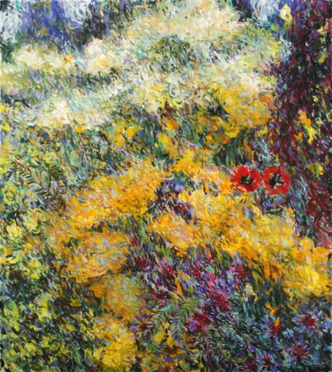 Peinture intitulée "Fields of flowers (…" par Rima Azatyan, Œuvre d'art originale, Huile