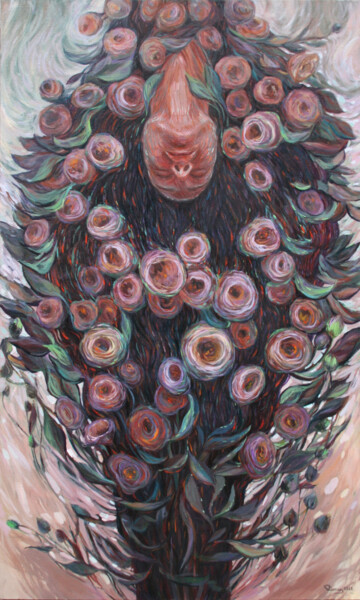 Peinture intitulée "Rebirth, prosperity" par Rima Azatyan, Œuvre d'art originale, Huile