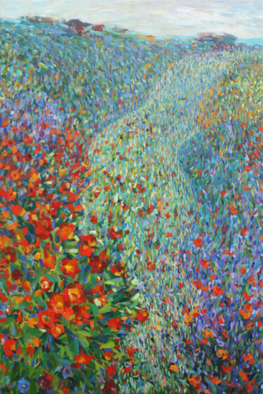 Картина под названием "The beautiful day 1" - Rima Azatyan, Подлинное произведение искусства, Масло Установлен на Деревянная…