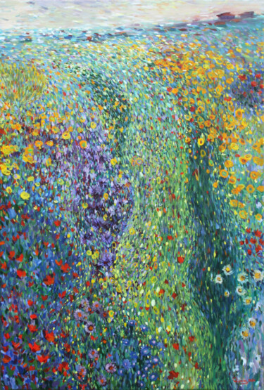 Malerei mit dem Titel "The beautiful day 3" von Rima Azatyan, Original-Kunstwerk, Öl