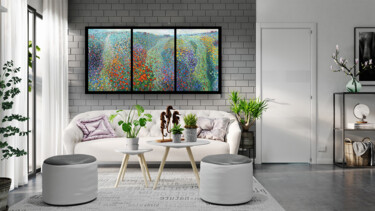 Painting titled "Triptych. The beaut…" by Rima Azatyan, Original Artwork, Oil