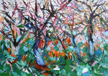 Painting titled "Spring (2018)" by Rima Azatyan, Original Artwork, Oil
