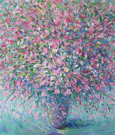 Painting titled "Field Flowers" by Rima Azatyan, Original Artwork