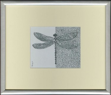 Dessin intitulée "Dragonfly" par Rimas, Œuvre d'art originale