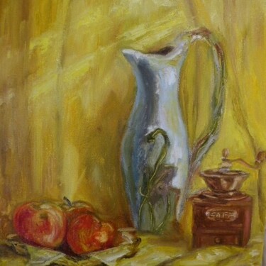 Pintura intitulada "Sun ray.oil paintin…" por Rimma Tagirova, Obras de arte originais, Óleo