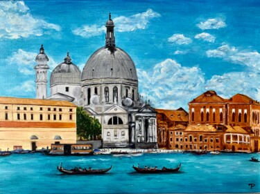 Картина под названием "Venice" - Rimma Tagirova, Подлинное произведение искусства, Масло