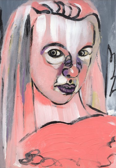 Картина под названием "Толи девочка,а то л…" - Ilina, Подлинное произведение искусства, Акрил