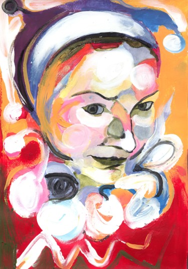 Картина под названием "untitled-scanned-01…" - Ilina, Подлинное произведение искусства, Акрил