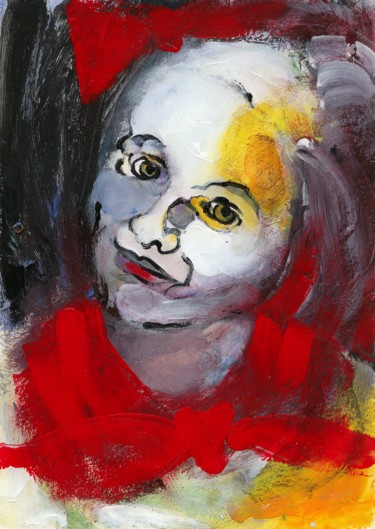 Картина под названием "untitled-scanned-05…" - Ilina, Подлинное произведение искусства, Акрил