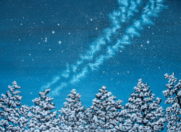 Painting titled "WINTERTIME, winter…" by Rimma Savina, Original Art, Acrylic