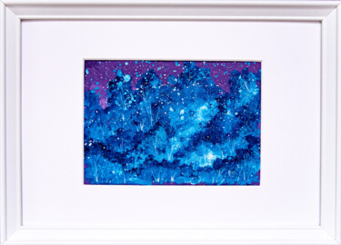 Картина под названием "BLUE FOREST, abstra…" - Rimma Savina, Подлинное произведение искусства, Акрил