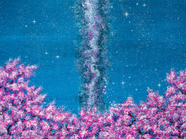 Картина под названием "PINK DREAM, 60x80 c…" - Rimma Savina, Подлинное произведение искусства, Акрил Установлен на Деревянна…