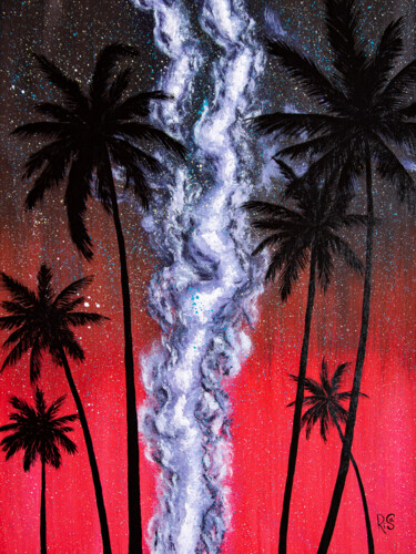 「TOUCH THE SKY, cora…」というタイトルの絵画 Rimma Savinaによって, オリジナルのアートワーク, アクリル