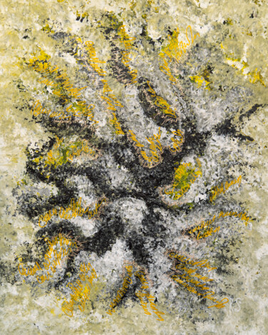 Картина под названием "SCREAM OF THE SOUL…" - Rimma Savina, Подлинное произведение искусства, Акрил Установлен на Деревянная…