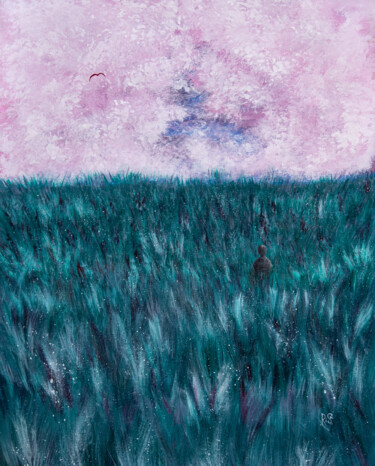 Painting titled "INNER CHILD - field…" by Rimma Savina, Original Artwork, Acrylic