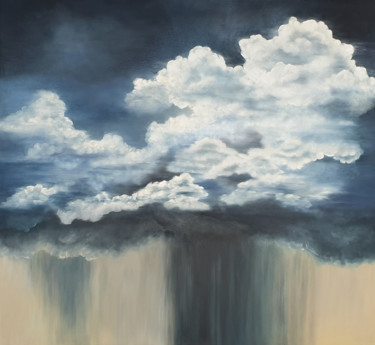 Pittura intitolato "Cumulus Fluff" da Ritzi, Opera d'arte originale, Olio