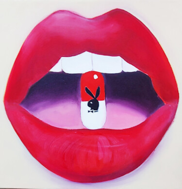 Картина под названием "Capsule of sexuality" - Rina Vinch, Подлинное произведение искусства, Масло