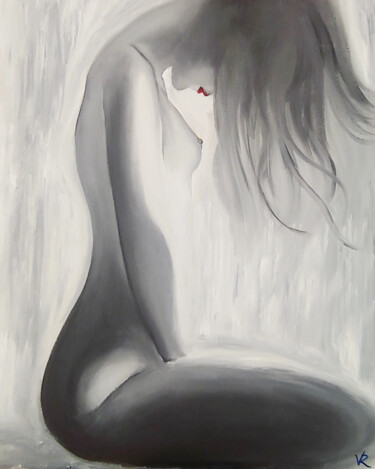 Картина под названием "My feelings" - Rina Vinch, Подлинное произведение искусства, Масло