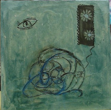 Peinture intitulée "la conscience domin…" par Rina Curiel, Œuvre d'art originale