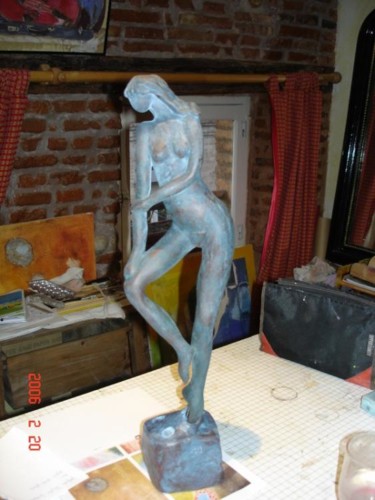 Sculpture intitulée "elle" par Rina Curiel, Œuvre d'art originale