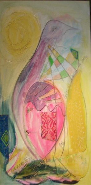 Peinture intitulée "Athanor" par Rina Curiel, Œuvre d'art originale