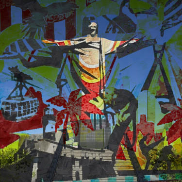 Картина под названием "LA FOI" - Dan Rinaldo, Подлинное произведение искусства, Гуашь