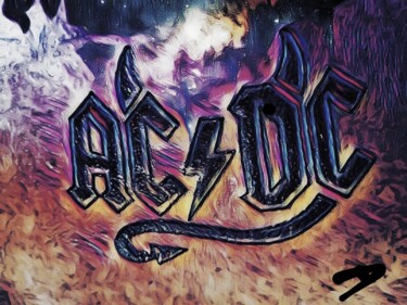 "AC&DC" başlıklı Tablo Dan Rinaldo tarafından, Orijinal sanat, Akrilik